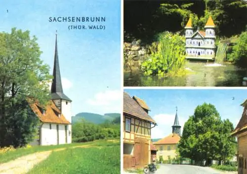 AK, Sachsenbrunn Thür. Wald, drei Abb., 1970