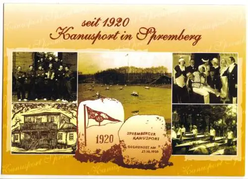 AK, Spremberg, seit 1920 Kanusport im Spremberg, fünf Abb., um 2004