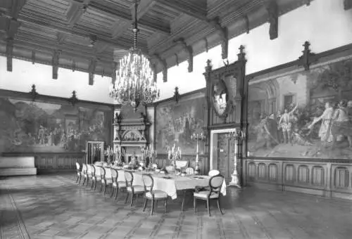 AK, Wernigerode Harz, Feudalmuseum Schloß Wernigerode, Festsaal, 1977