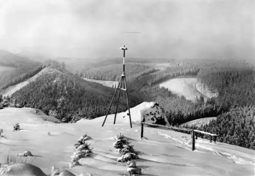 AK, Friedrichroda Thür. Wald, Winter auf dem Körnberg, 1969