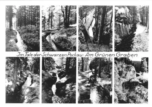 AK, Marienberg Erzgeb., Im Tale der Schwarzen Pockau, acht Abb., 1980