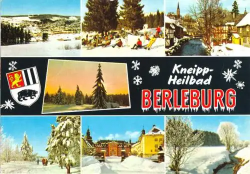 AK, Bad Berleburg, sieben Winteransichten, 1972