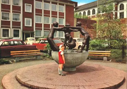 AK, Aachen, Türelüre - Lißche - Brunnen, um 1970