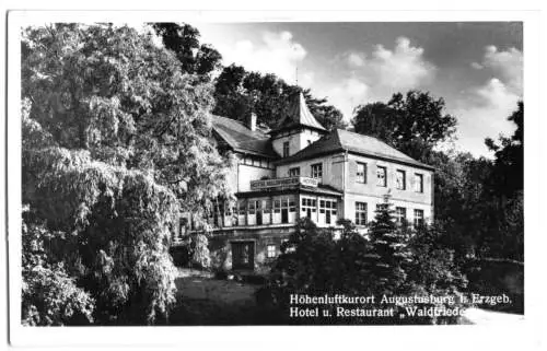 AK, Augustusburg Erzgeb., Hotel & Restaurant "Waldfrieden", 1964