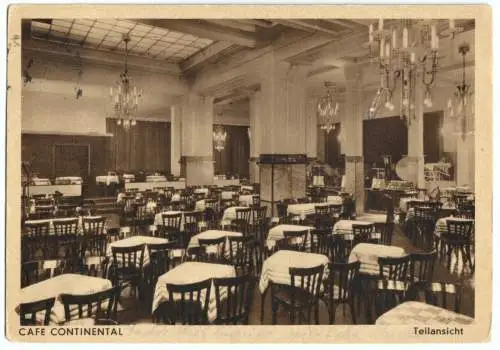 AK, Hannover, Café Continental, Gastraum, 1933