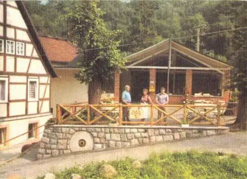AK, Klipphausen Kr. Meißen, Neudeckmühle im Saubachtal, 1980