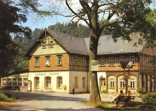 AK, Kurort Jonsdorf Kr. Zittau, HOG "Gondelfahrt", 1983