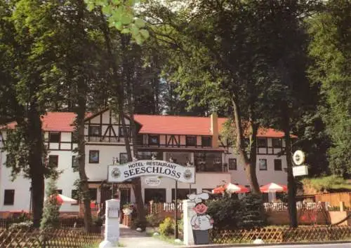 AK, Lanke Kr. Bernau, Restaurant & Hotel "Seeschloß", um 1998