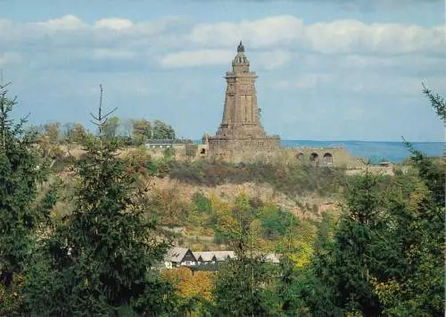 AK, Kyffhäuser, Kyffhäuser-Denkmal - Blick vom Giebenkopf, um 1991