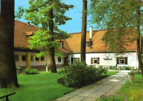 AK, Moritzburg, Waldschänke, Historische Gaststätte mit Hotel, 1976