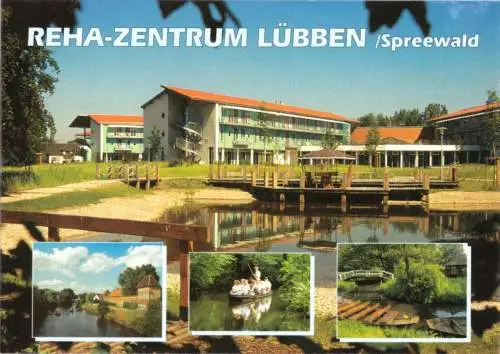 AK, Lübben Spreewald, REHA-Zentrum, vier Abb., gestaltet, um 1995