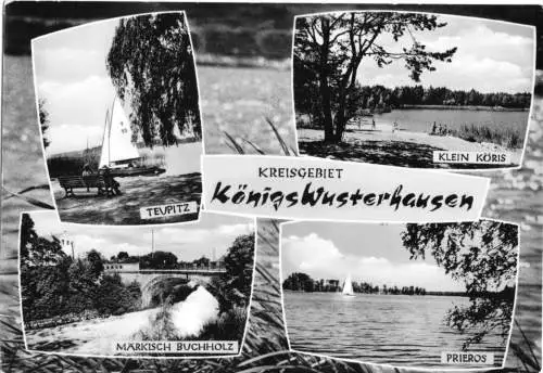 AK, Kreisgebiet Königs Wusterhausen, vier Abb., gestaltet, 1964