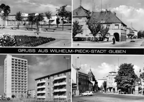 AK, Guben, vier Abb., 1974