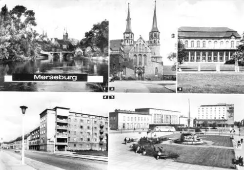 AK, Merseburg, fünf Abb., 1975