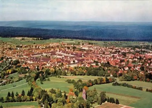 AK, Freudenstadt Schwarzw., Luftbildansicht, um 1975