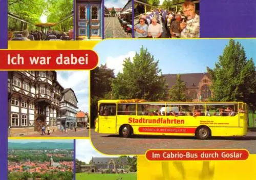 AK, Goslar, acht Abb., Werbung für Cabrio-Busfahrten, 2005