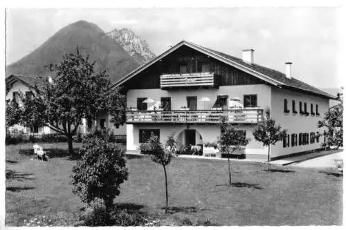 AK, Marzoll über Bad Reichenhall Obb., Haus Huncklinger, 1963