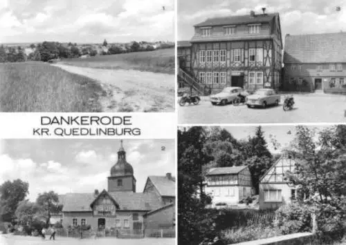 AK, Dankerode Kr. Quedlinburg, vier Abb., 1974