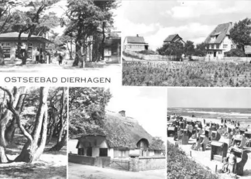AK, Ostseebad Dierhagen, fünf Abb., 1969