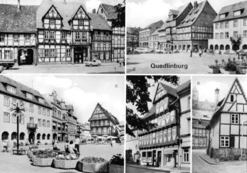 AK, Quedlinburg, fünf Abb., 1980