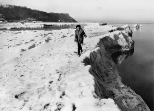 AK, Winter auf der Insel Usedom, 1982