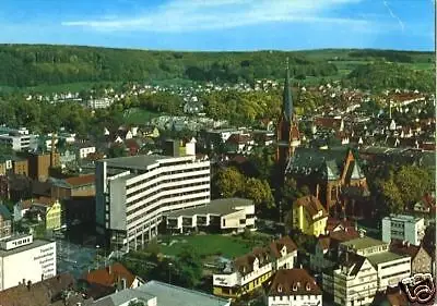 AK, Heidenheim a.d. Brenz, Teilansicht mit Rathaus 1979