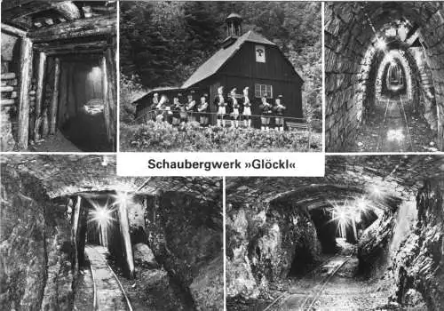 AK, Johanngeorgenstadt Kr. Schwarzenberg, Schaubergwerk "Glöckl", 5 Abb., 1983