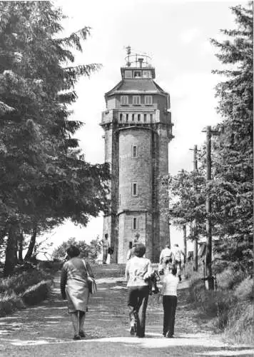 AK, Wildenthal Erzgeb., Kr. Aue, Aussichtsturm auf dem Auersberg, 1981