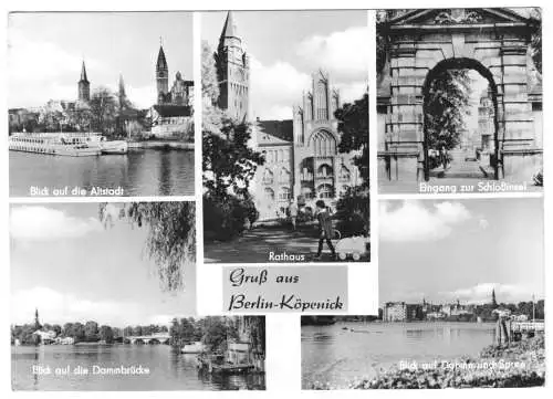 AK, Berlin Köpenick, fünf Abb., 1966