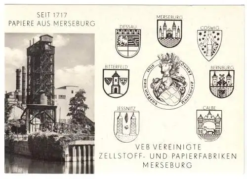 AK, Merseburg, VEB Vereinigte Zellstoff- und Papierfabriken, 1969