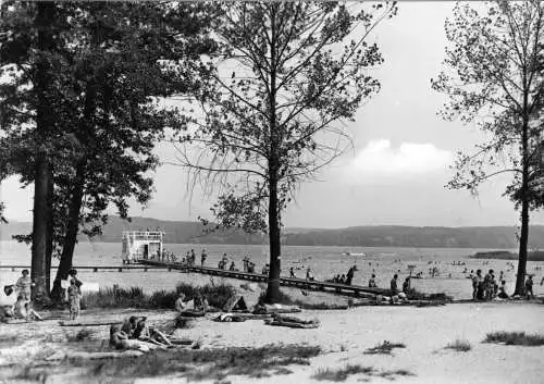 AK, Bad Saarow, Strand, belebt, 1971