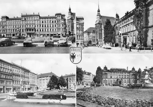 AK, Görlitz, vier innerstädtische Abb., 1972