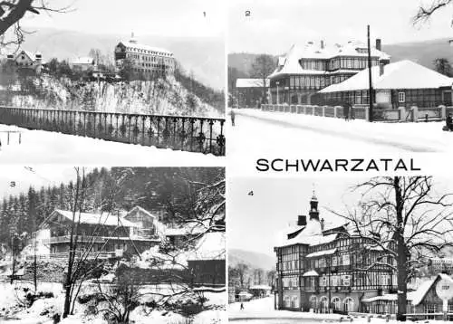 AK, Schwarzburg, Schwarzatal, vier Abb., 1974