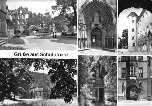 AK, Schulpforte Kr. Naumburg, sechs Abb., 1988