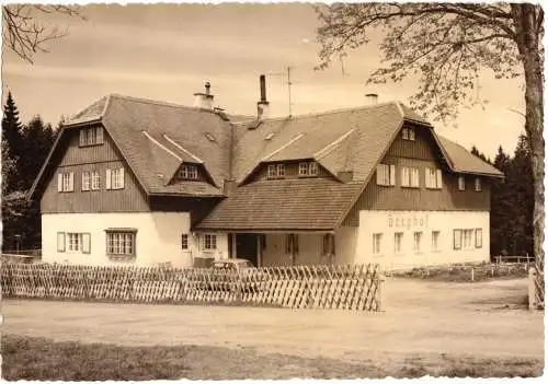 AK, Jöhstadt Erzgeb., Gaststätte Berghof, 1962