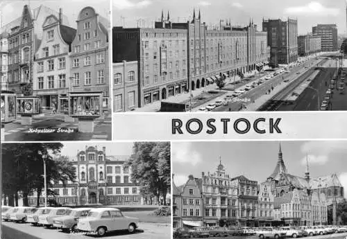 AK, Rostock, vier Abb., 1975