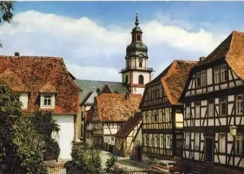 AK, Erbach im Odenwald, Fachwerkhäuser, ca. 1970