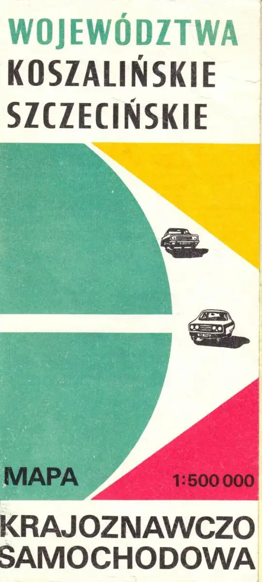 Verkehrskarte, Województwa Koszalinkie Szczecinskie,  1976