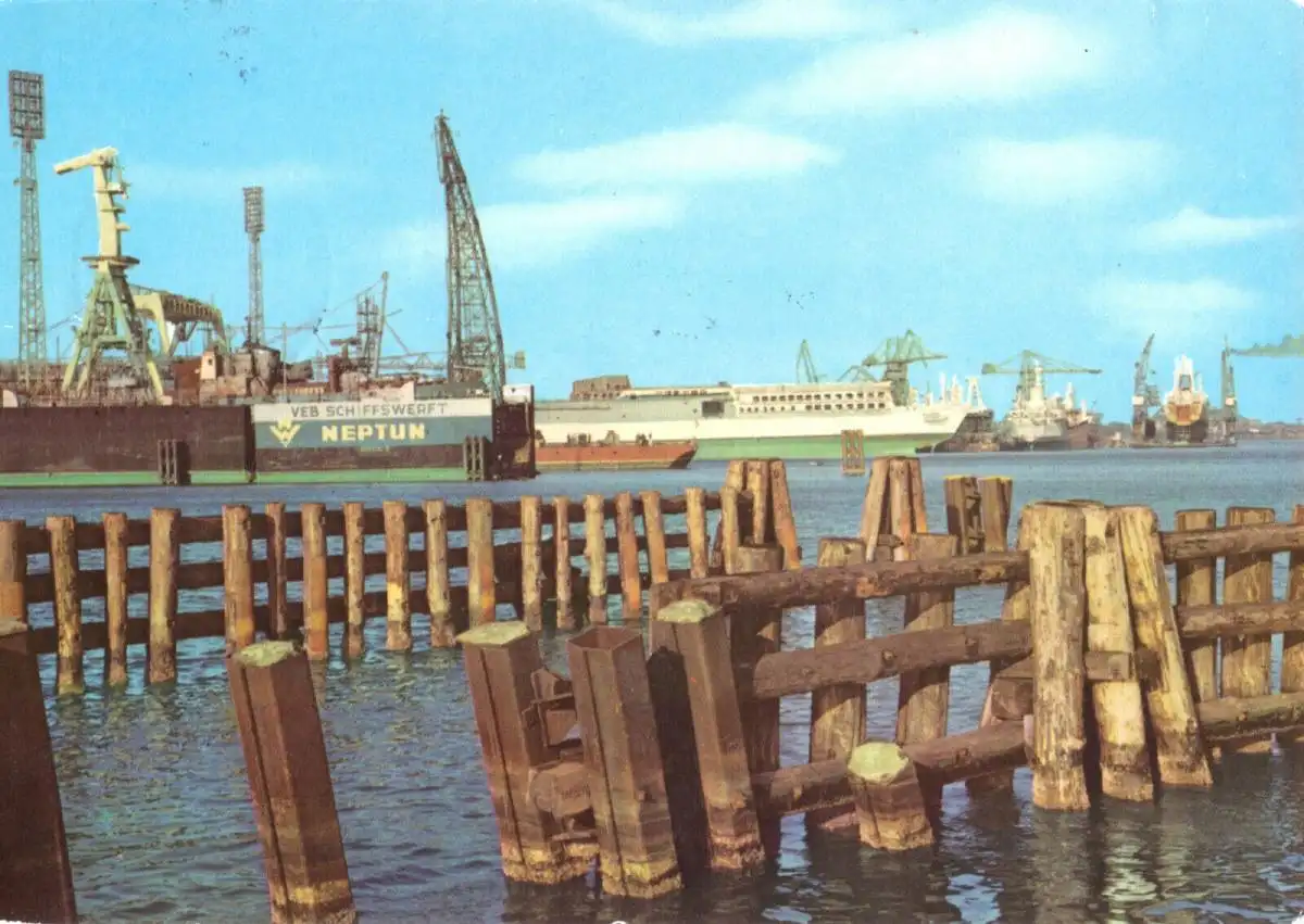 AK, Rostock, VEB Schiffswerft Neptun, 1980