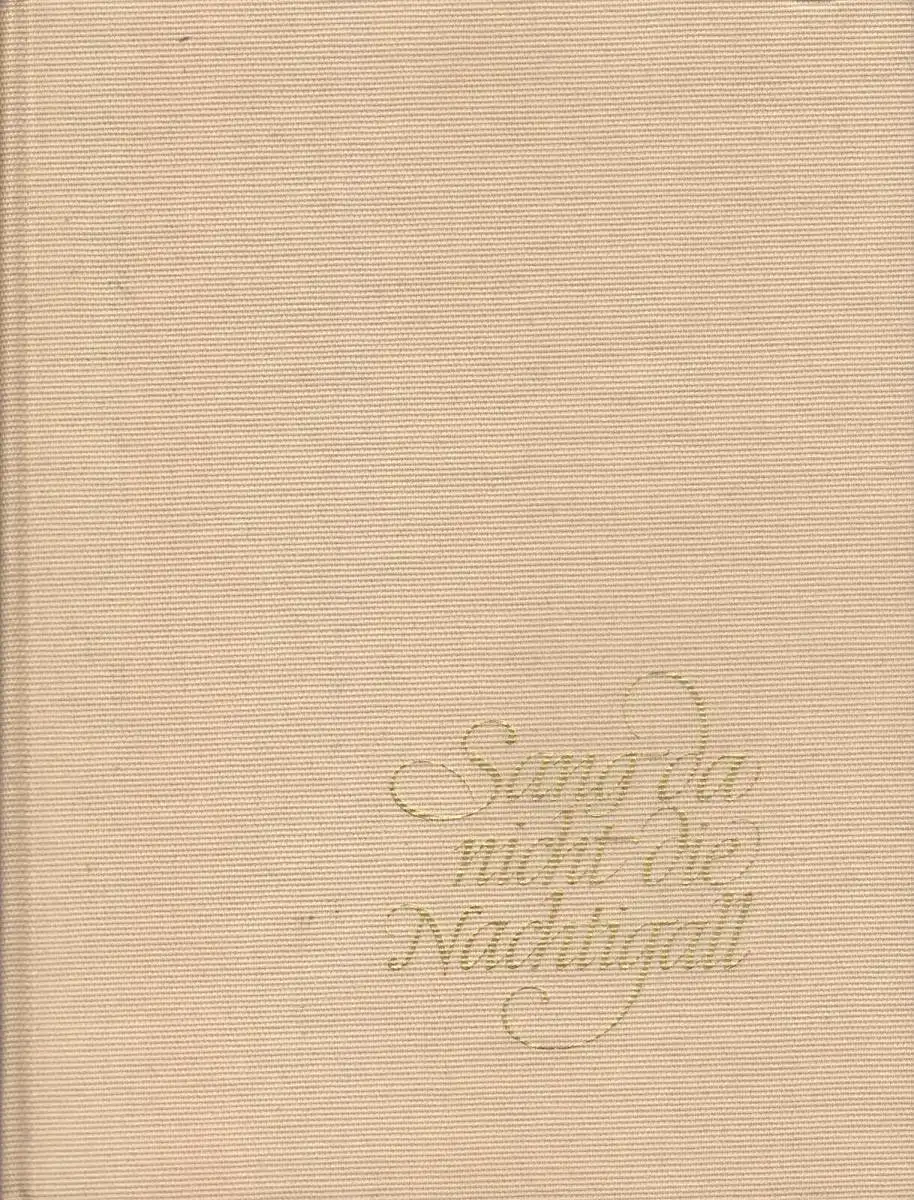 Schälow, E.; Wendland, Dr. V.; Sang da nicht die Nachtigall?, Vogelbuch, 1964