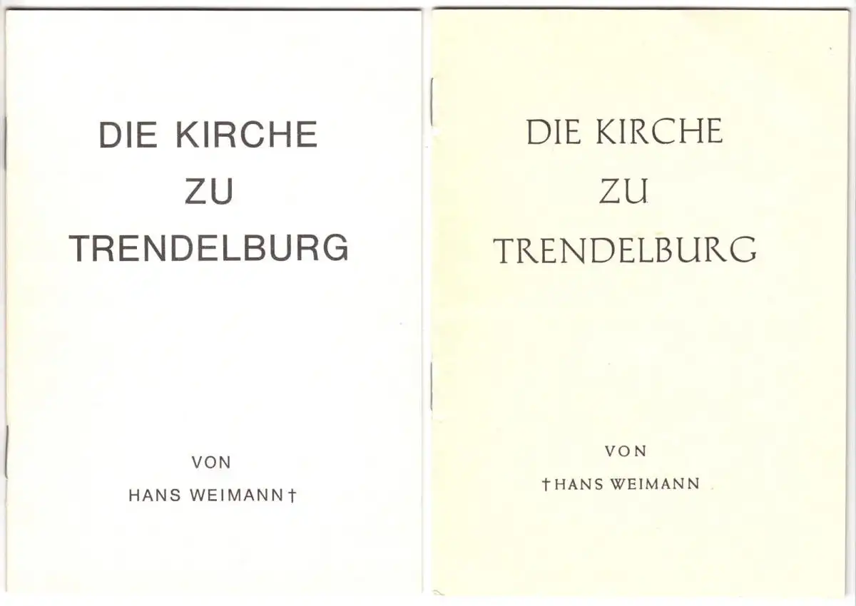 tour. Prospekt, Die Kirche zu Trendelburg - zwei Versionen, 1970er