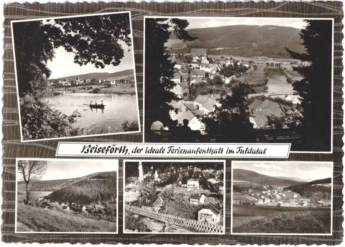 AK, Beiseförth im Fuldatal, fünf Abb., gestaltet, um 1965