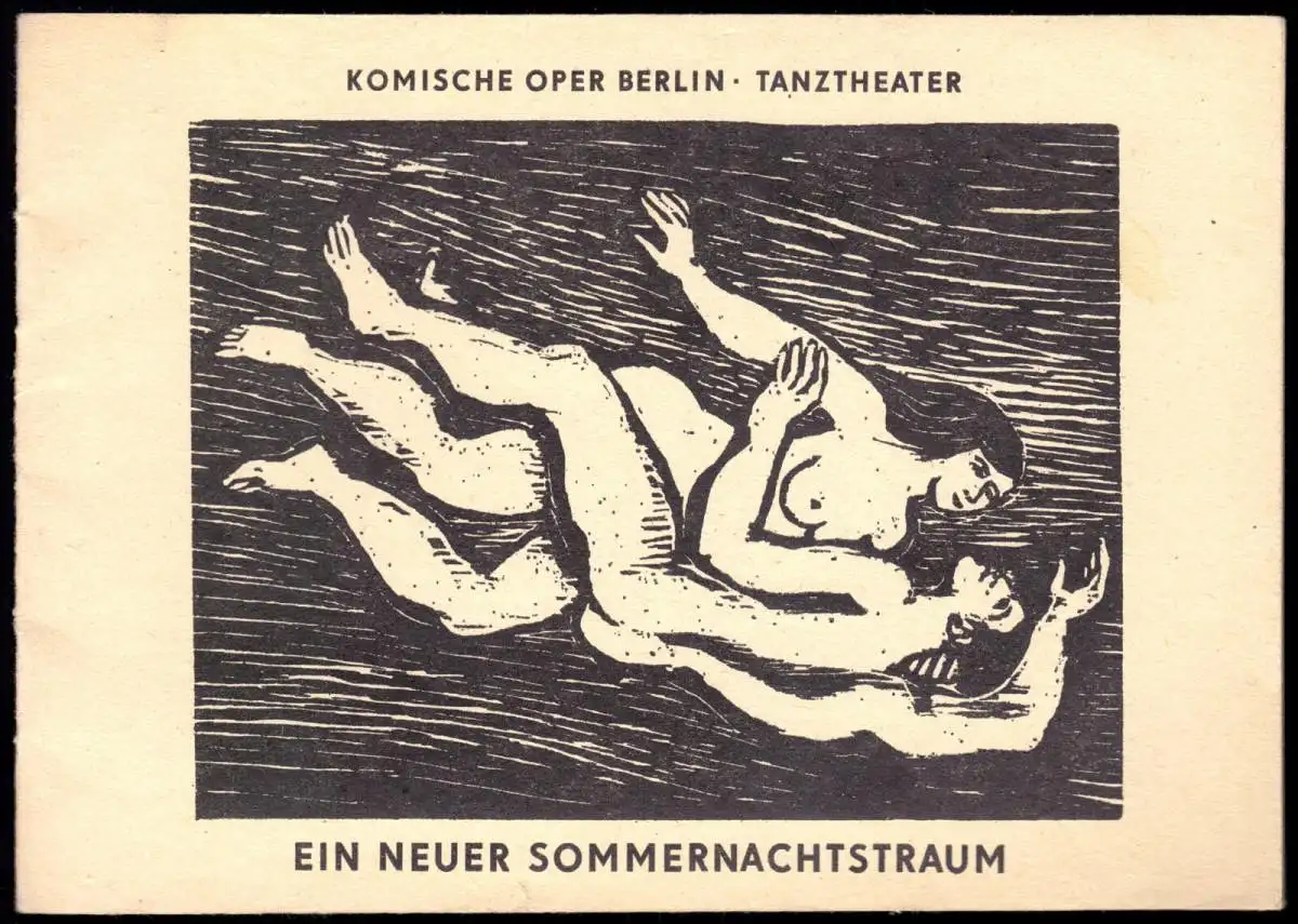 Theaterprogramm, Komische Oper Berlin, Ein neuer Sommernachtstraum, 1980