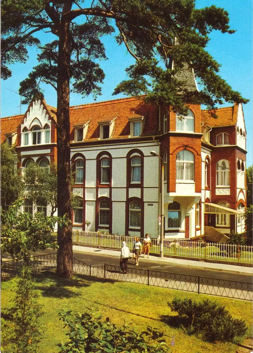 AK, Seebad Ahlbeck auf Usedom, Ferienheim "Frithjof", 1988