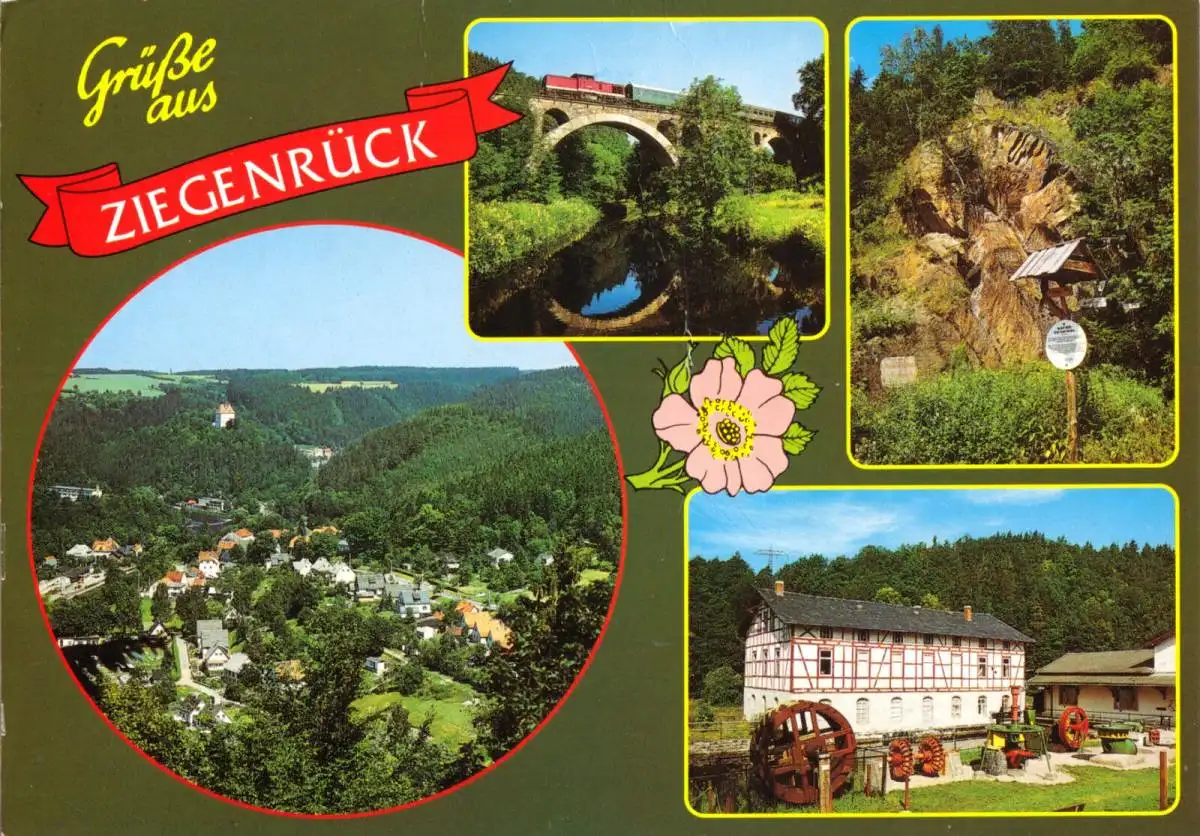 AK, Ziegenrück, vier Abb., gestaltet, 2001