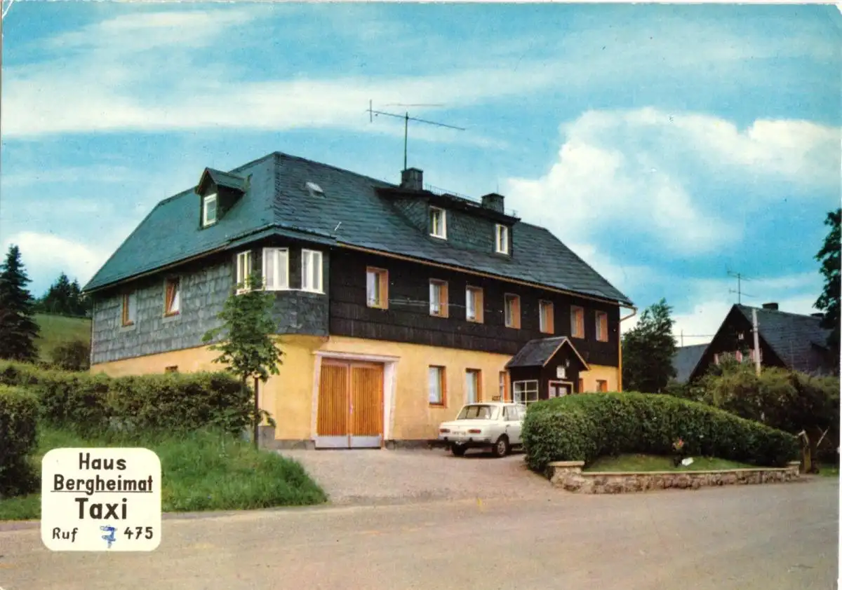 AK, Schellerhau Osterzgeb., Haus Bergheimat, um 1990