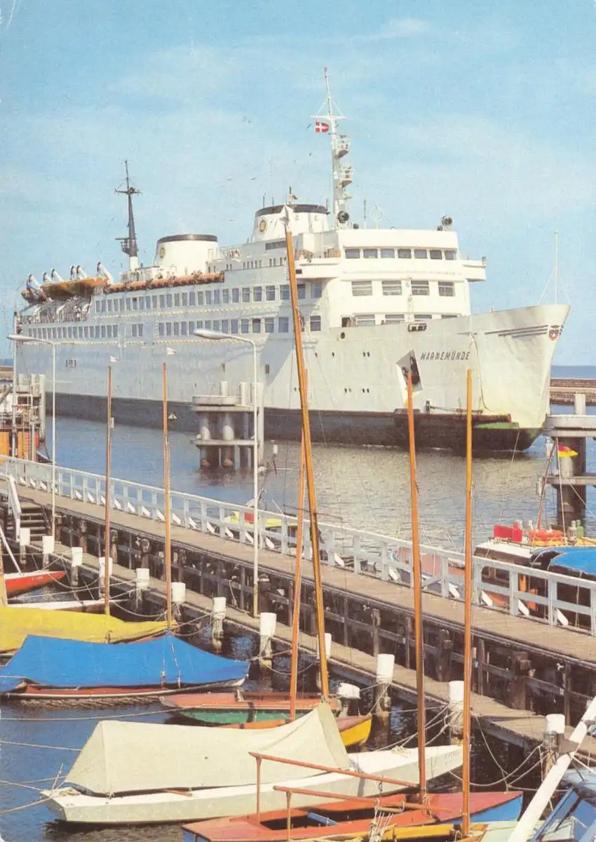 AK, Rostock Warnemünde, Fährschiff "Warnemünde", 1983