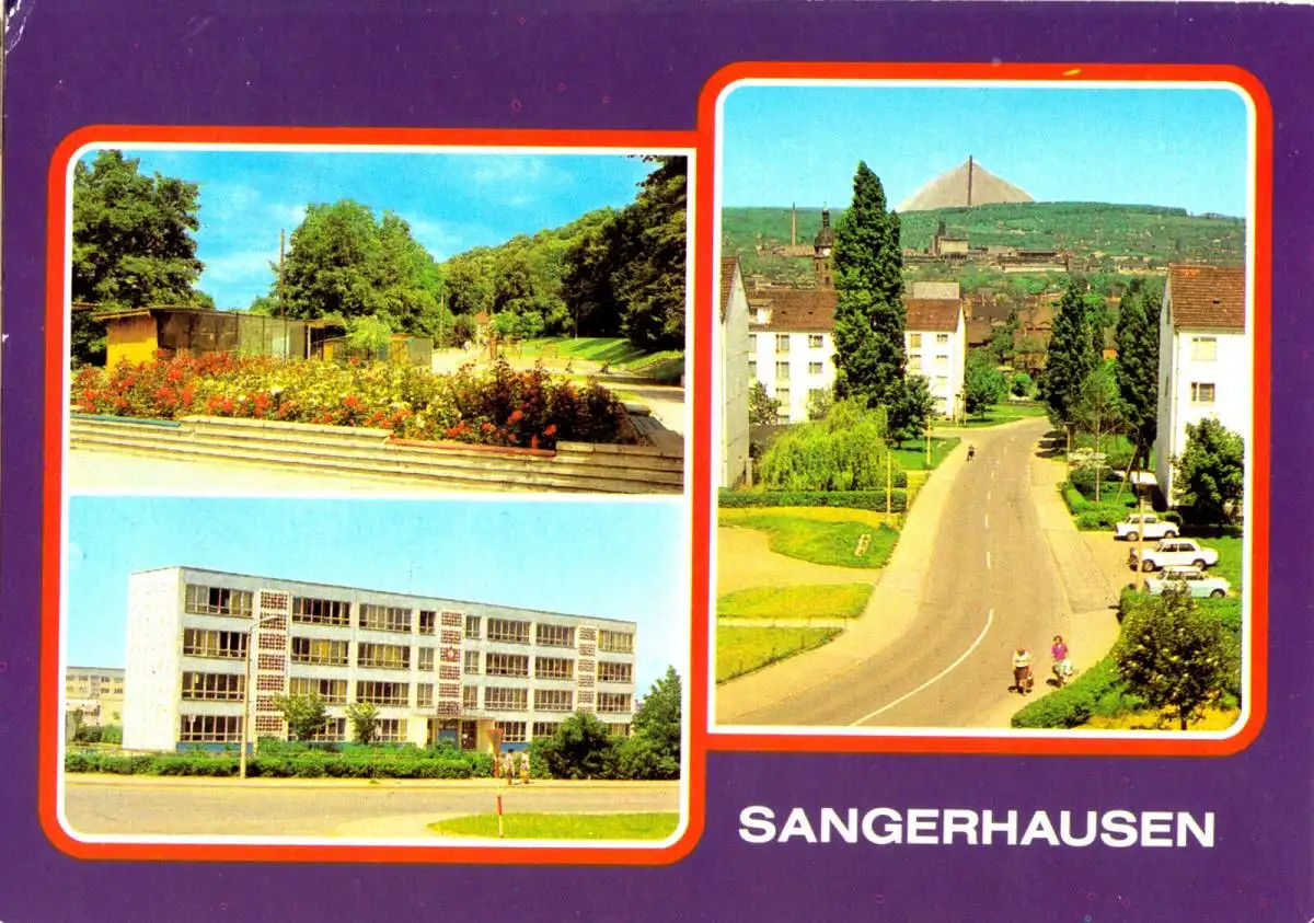 AK, Sangerhausen, drei Abb., 1985