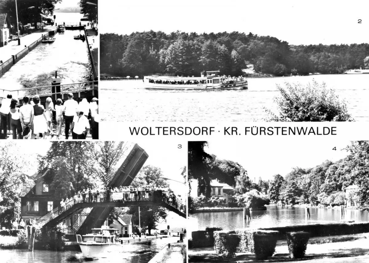 AK, Woltersdorf Kr. Fürstenwalde, vier Abb., 1982
