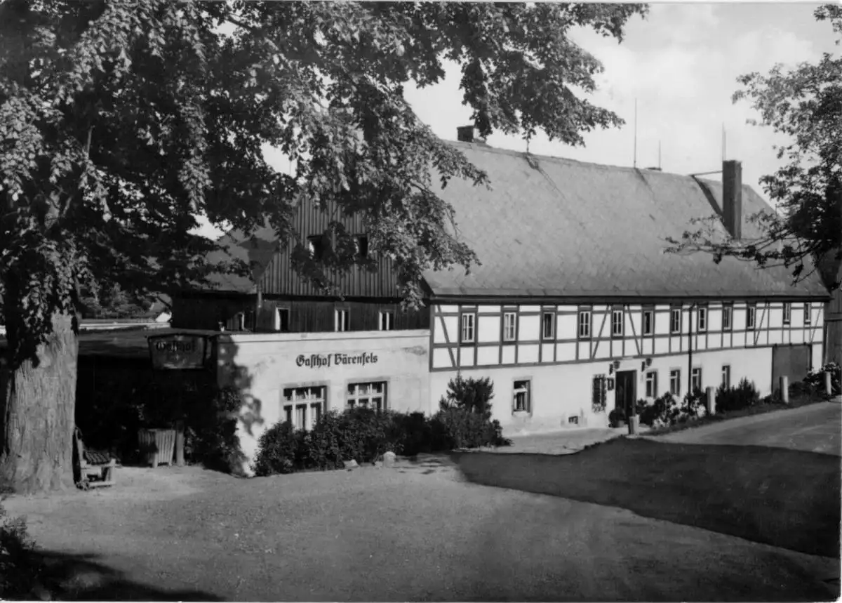 AK, Kurort Bärenfels Erzgeb., Gasthof Bärenfels, um 1963